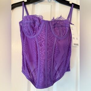 Urban Outfitters Purple Lace Bra